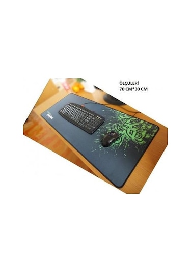 Appa Razer 1 Desenli Oyuncu Mouse Pad 70X30 Cm Kaymaz Dikişli