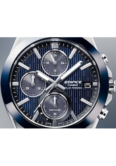 Casio Efs-s650d-2adf Güneş li Kronograf Erkek Kol Saati Metalik Gri