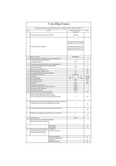 Samsung 83S85F 83''Uydu Alıcılı 4K Ultra HD Smart OLED TV