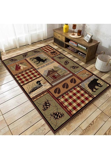 80x160cm Rustik Oturma Odası Halı - Koleksiyon