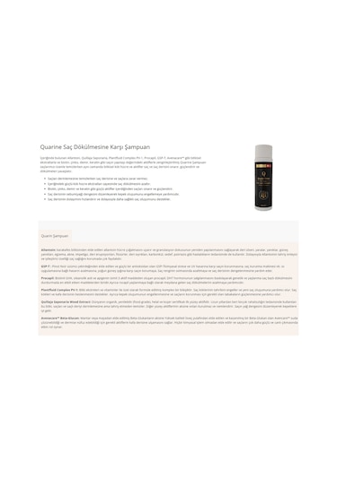 Dr. Sammy's Quarine Premium Şampuan 250ml Dökülen