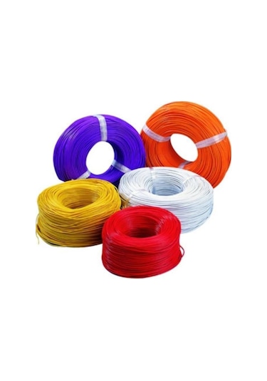 1x0.35 MM2 SIAF 22 AWG 8 Renk Yumuşak Silikon Kablo 1 Metre