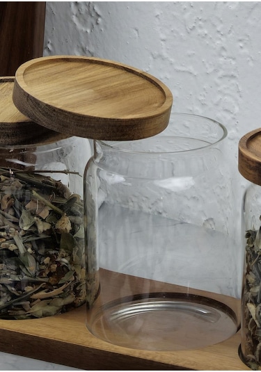 Akasya 3lü Kavanoz Seti - Cam Kavanoz Takımı - 3x600 Ml