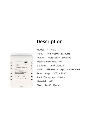 Tuya Wifi Akıllı Enerji Devre Kesici Anahtarı Gerçek E25636-16a-2