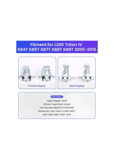 Mn136711 6730a095 Araba Arka Kapı Bagaj Kapağı Bagaj Kapağı Mandalı