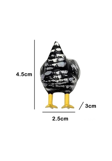 Qingmipy Komik Tavuk Popoyu Bıçak Magnetı - Güçlü Manyetik, Ev Dekoru, Ofis Ve Dondurucu İçin - 1 Adet Siyah Reçine