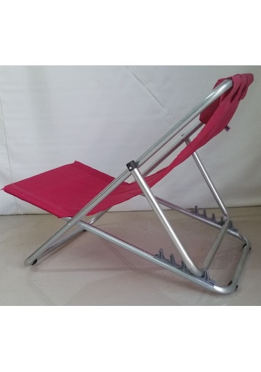 Depolife Kademeli Ayarlı Katlanır Balkon Bahçe Plaj Deniz Havuz Şezlong