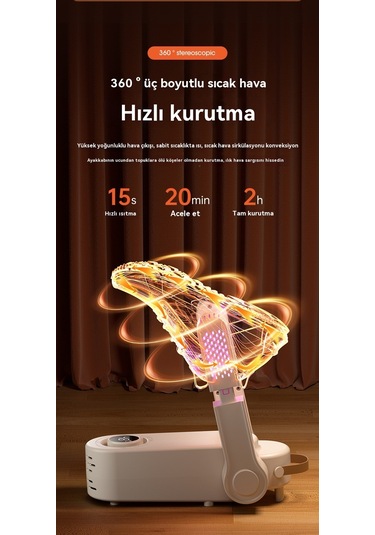 Jian Fan Ayakkabıkurutucu Ev Akıllısıcaklık Kontrütaşın Konulabilinir