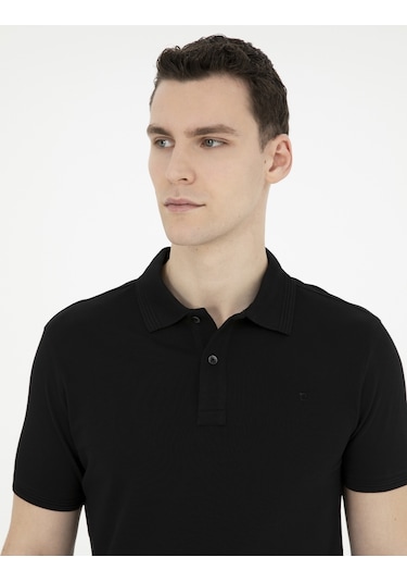 Pierre Cardin Erkek Siyah Tişört Basic 50280754-vr046 Siyah