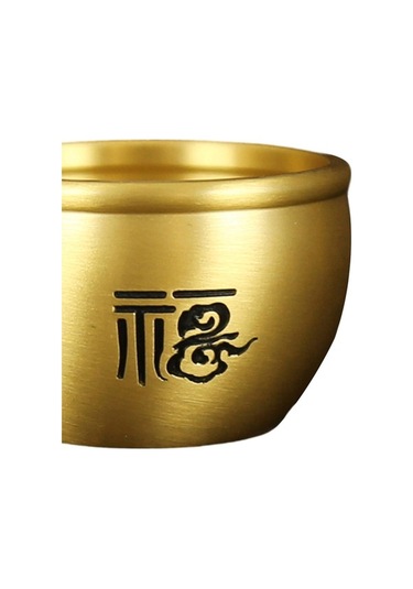 Trendooze Pirinç Fengshui Kase Baifu Vat Bakır, 5cmx3.3cm, Unik Dekor Hediye 5cmx3.3cm