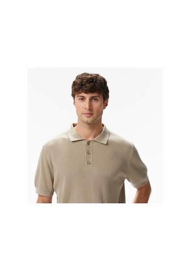 Nautica Erkek Bej Regular Fit Kısa Kollu Triko Düz S55110t Bej
