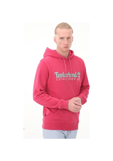 Timberland Ls 50th Anniversary Est. 1973 Hoodie Bb Erkek Sweatshirt Pembe