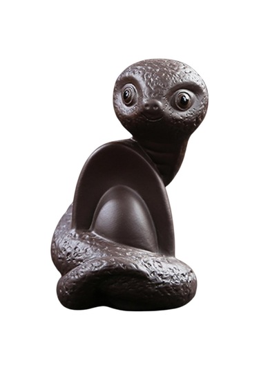 Suntek Çay Evcil Hayvan Dekoratif Ev Dekoru Yılan Heykeli Mor