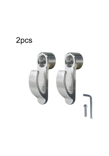 2 Adet Motosiklet Modifiye Kask Kancası Scooter Yan Depolama Kancası Gümüş