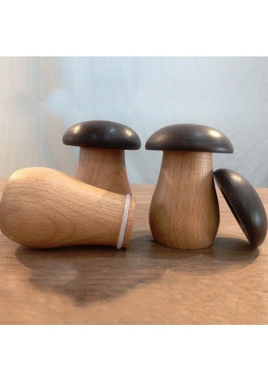 Sones Mutfak Otel Mantar Şekilli Ahşap Kürdan Kutusu Diğer