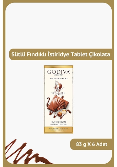 Godıva Süt.çık.fın.ıstırıdye Tab.83g X6 Adet