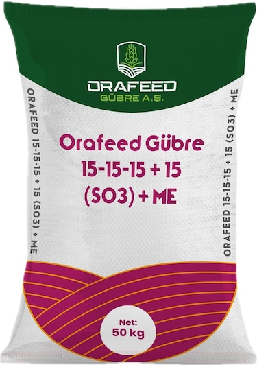 Orafeed 15-15-15 + 15 So3 Dengeli Taban Gübresi 50kg 50 G