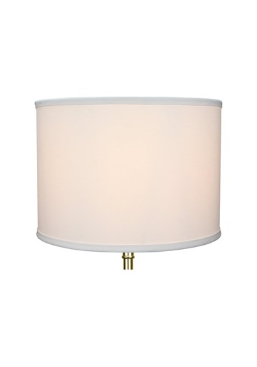 14 'Üst Çap x 14' Alt Çaplı 10 'Yükseklik Silindirli Drum Abajur Beyaz