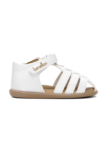 Benetton Bn-1251 Bebe Erkek Çocuk Sandalet Beyaz Beyaz