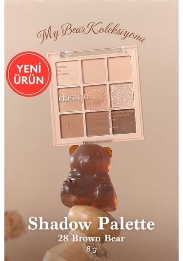 Dasique Mat Ve Işıltılı Renk Seçenekleri Sunan Far Paleti Shadow Palette 28 Brown Bear 28 Brown Bear