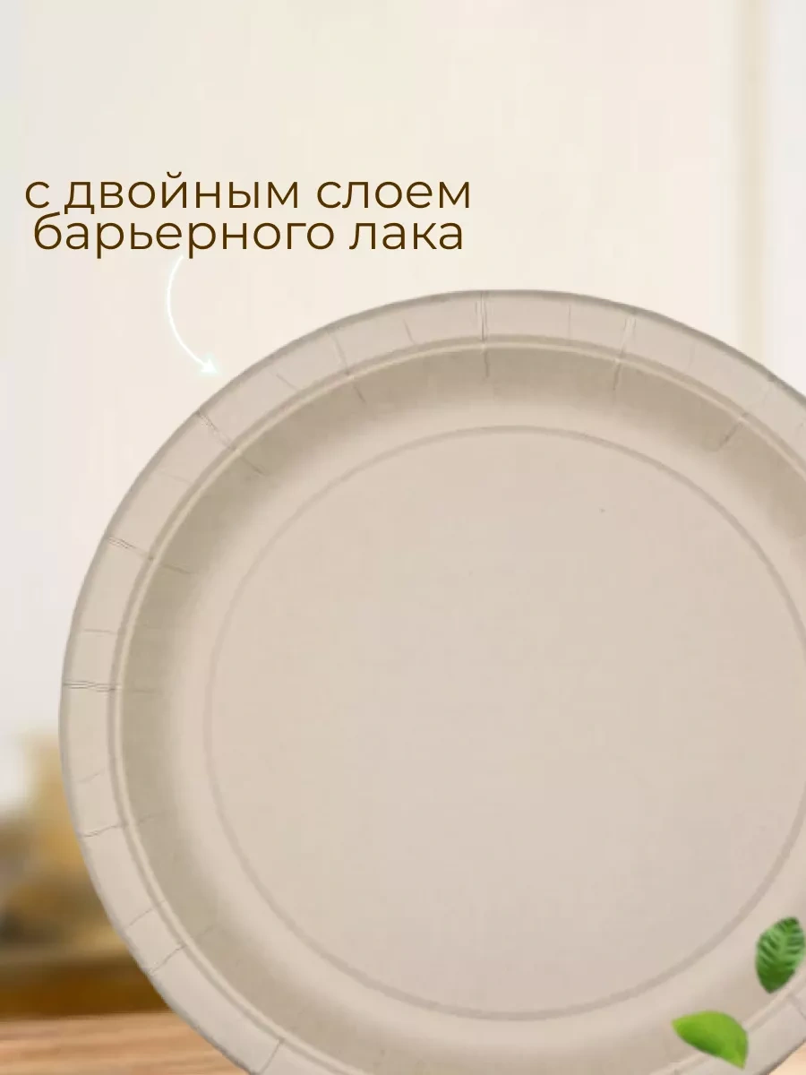 Upakovocnye Resenia 23 Cm Kağıt Tek Kullanımlık Tabaklar 100'lü Set 189740373 100 adet