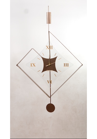 Eksen Bronz Klasik Bablo Premium Duvar Saatleri Bronz