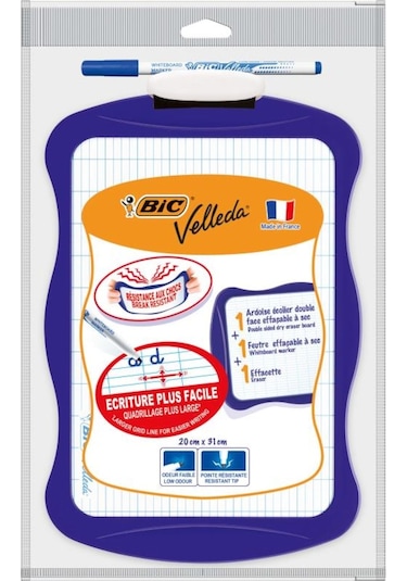 Bic Mini Beyaz Tahta + 1712 Kalem 1 Adet + Silgi