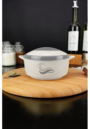 Digithome Ckr3148 Paslanmaz Çelik Hazneli Yemek Termosu 500 ML Beyaz