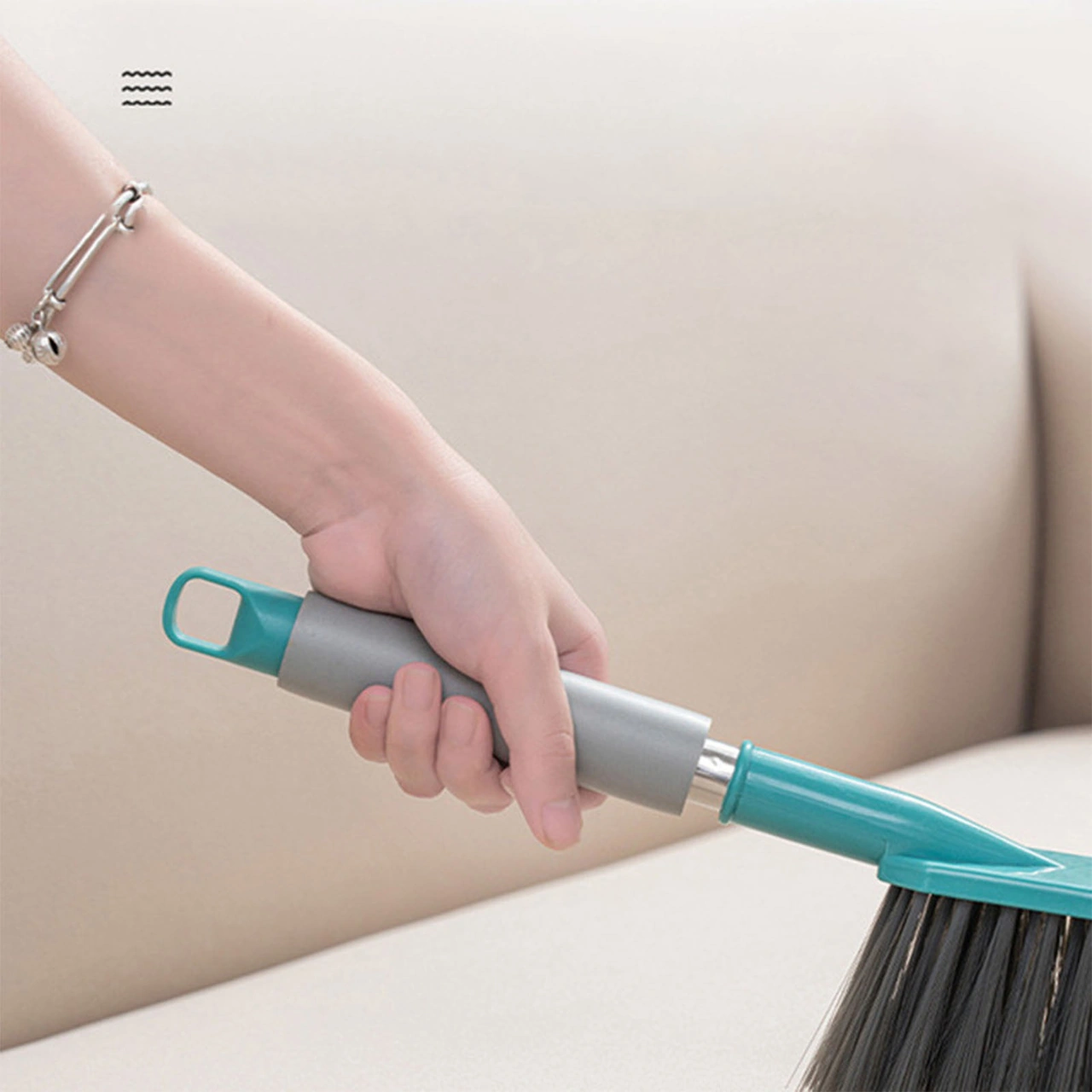 Fosenze Uzun Saplı Yumuşak Tüylü Yatak Temizleme Fırçası - Evde Koltuk Döşeme Toz Temizleyici - Dayanıklı Pp Pet Malzeme Antik Yeşil