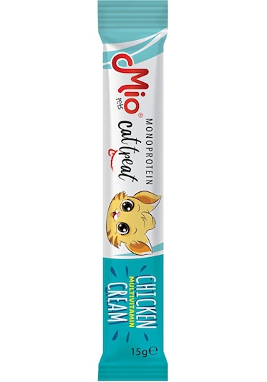 Mio Kedi Ödül Krema - Multivitamin Tavuklu 4'lü Paket