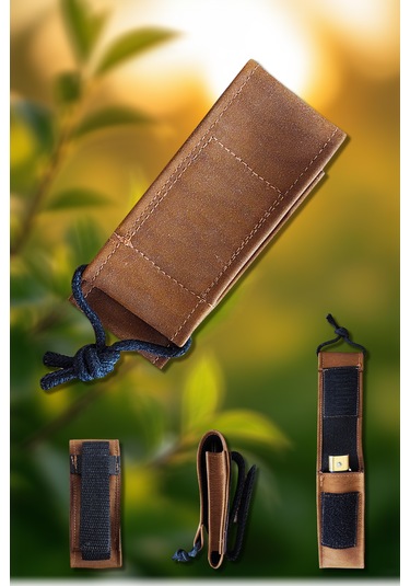 Çakı Kılıfı İmperteks Kumaş Cırtlı Bıçak Kılıfı Kemer Ve Palaska Uyumlu Ykf-311 Kahvrengi-küçük