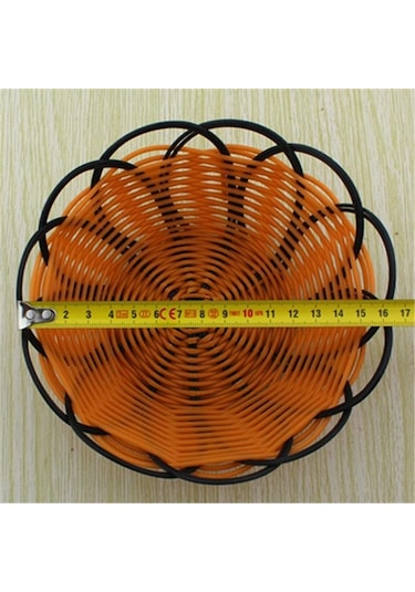 2 Adet El Yapımı Sepet Meyve Aperatifler Tabak Ekmek El Örgüsü Durumda Basit Piknik Saklama Kutusu Ev Diğer