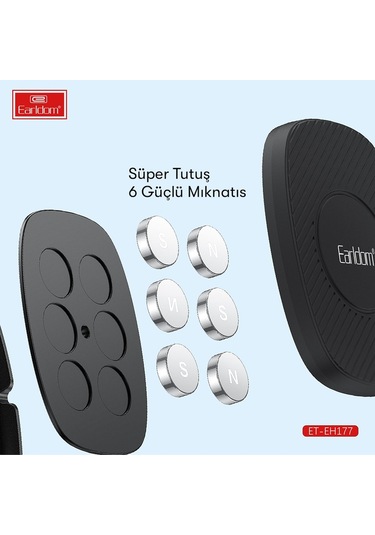Earldom Eh177 Yapışlı Mıknatıslı 360 Derece Ayarlanabilen M414