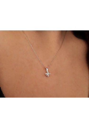 Sirius F Renk 0,20 Karat Tektaş Kolye 0817P0043