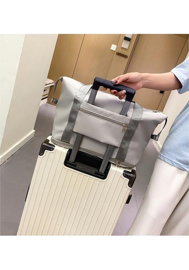 Gri Erkekler Ve Kadınlar İçin Katlanır Seyahat Çantası Kısa Mesafe Taşınabilir Geni Bagaj Çantası Doğum Seyahat Çantaları 57038942 Gri