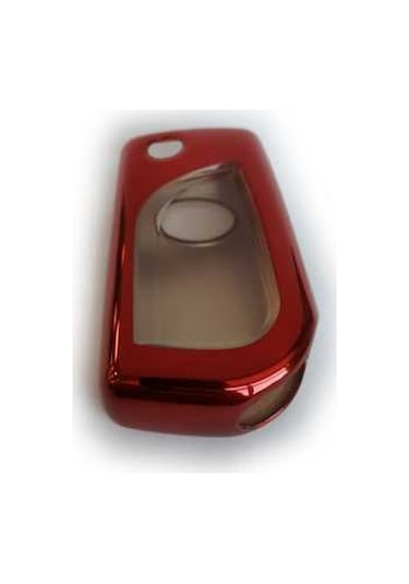 Toyota Corolla Uyumlu Plastik Anahtar Kılıfı Koruma Kabı Kırmızı