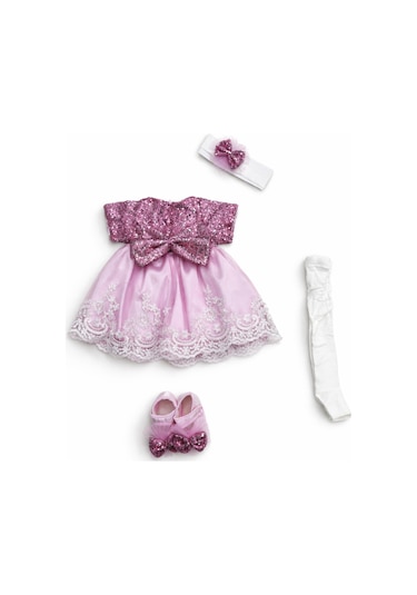 For My Baby Kız Bebek Şık Dantelli Mevlüt / Özel Gün Elbisesi Pembe