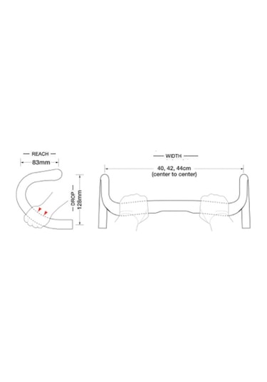 Xlc Hb-R05 Yol Gidonu Mat Siyah 31.8/440Mm Siyah - Kırmızı