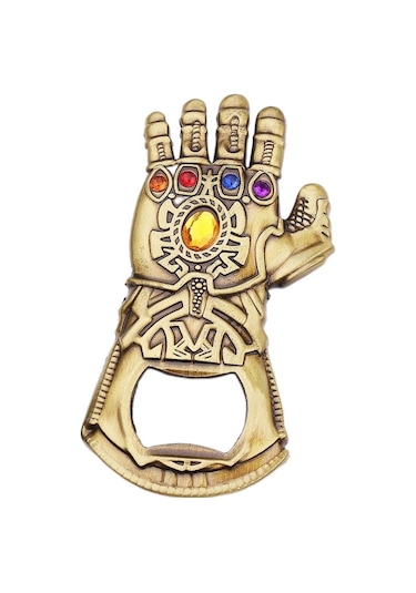 Schulzz Metal Marvel Thanos Şişe Kapak Açacağı Altın