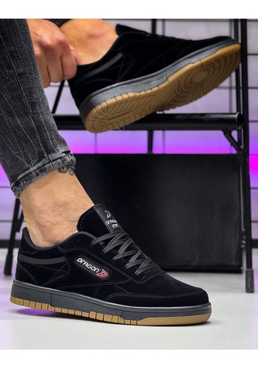 Ghattix Erkek Mevsimlik Sneaker Ayakkabı Siyah Siyah Siyah Siyah