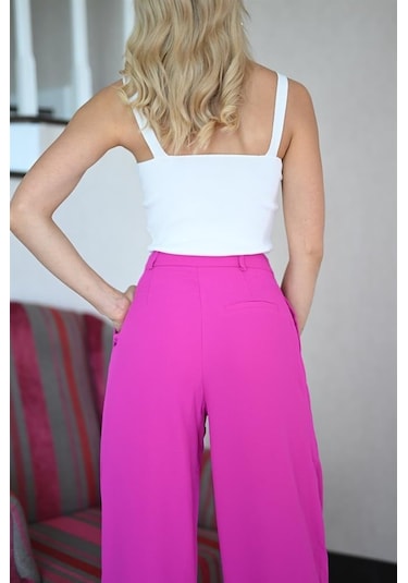 Lemajh Pembe Palazzo Pantalon-pembe Pembe