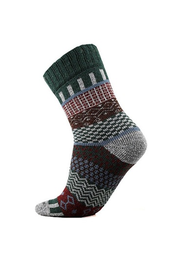 Techsport Svea-yesil Unisex Günlük Yün Çorap Svea-yesıl Renkli Renkli