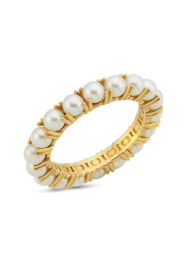 4,5 Mm Tamtur Doğal İnci Yüzük Sarı