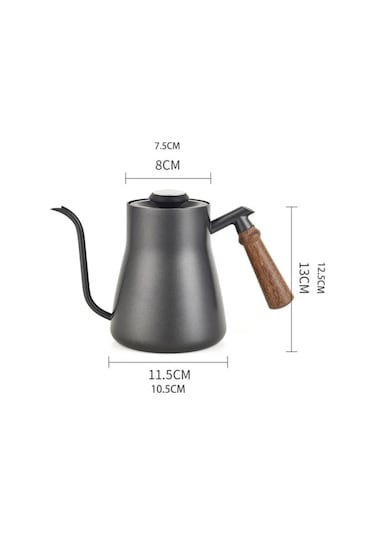 On Off Kamp Ceviz Sap Termometreli Kahve Su Isıtıcı Dripper 650ml