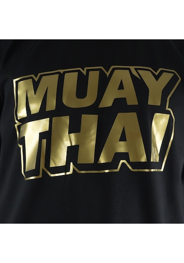 Dragondo Tx8524 Muaythai Tişört God Baskılı Muay Thai Tişörtü Siyah