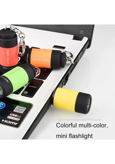 Dongjing Usb Şarj Edilebilir Led Çok Fonksiyonlu Güçlü Işık Cep Siyah