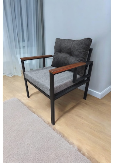 Pimango Pi Elize Demonte Metal Tekli Bahçe Mobilyası Antrasit - Gri 60 x 60 Antrasit  - Gri