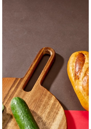 Cooker Lüx 40x28 Cm Akasya Ağacı Kesme Tahtası Kahverengi