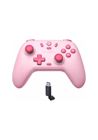 Elmpaly Gamesir T4 Lite Kablosuz Pembe Oyun Kumandası + Kontrolcü, Switch Android İos Uyumlu