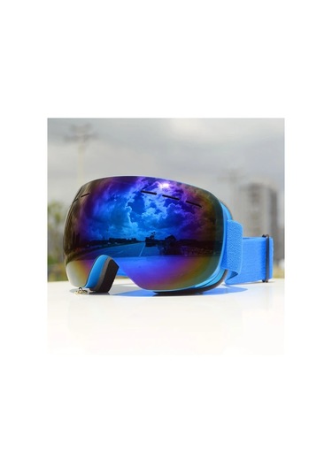 Willowhaven 2023 En Yeni Blue Çift Katmanlı Anti-fog Lensli Kayak Gözlüğü